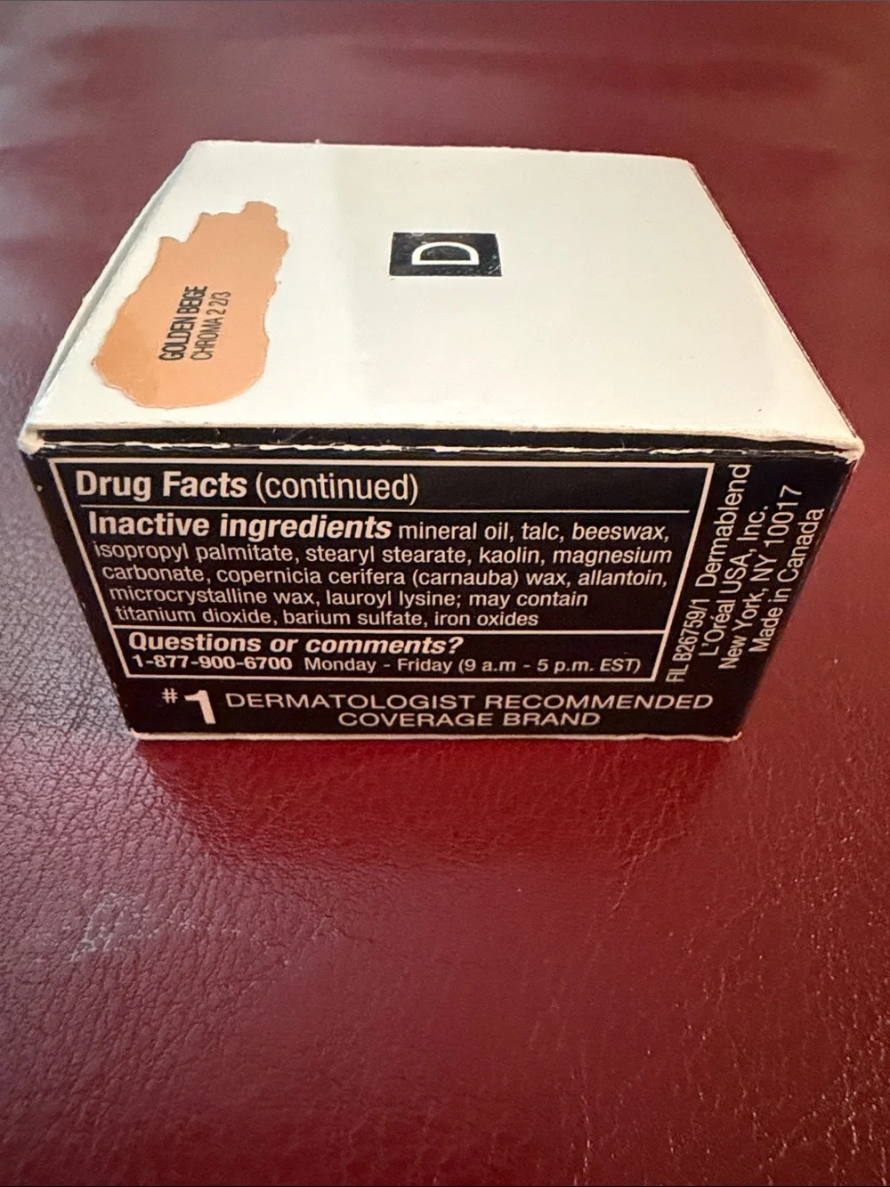 New Dermablend Cover Creme Golden Beige - Full coverage cream foundation SPF 30